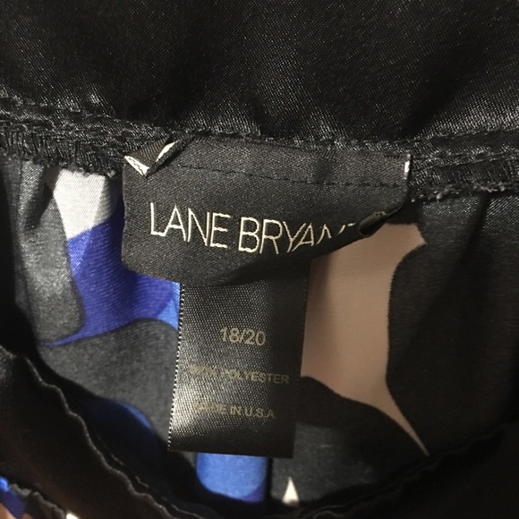 Lane Bryant Black/Blue Blouse - Picture 2 of 3